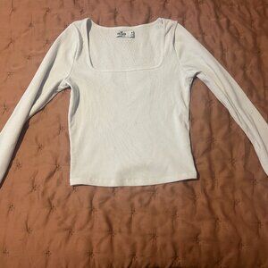 Hollister Ribbed squareneck longsleeve